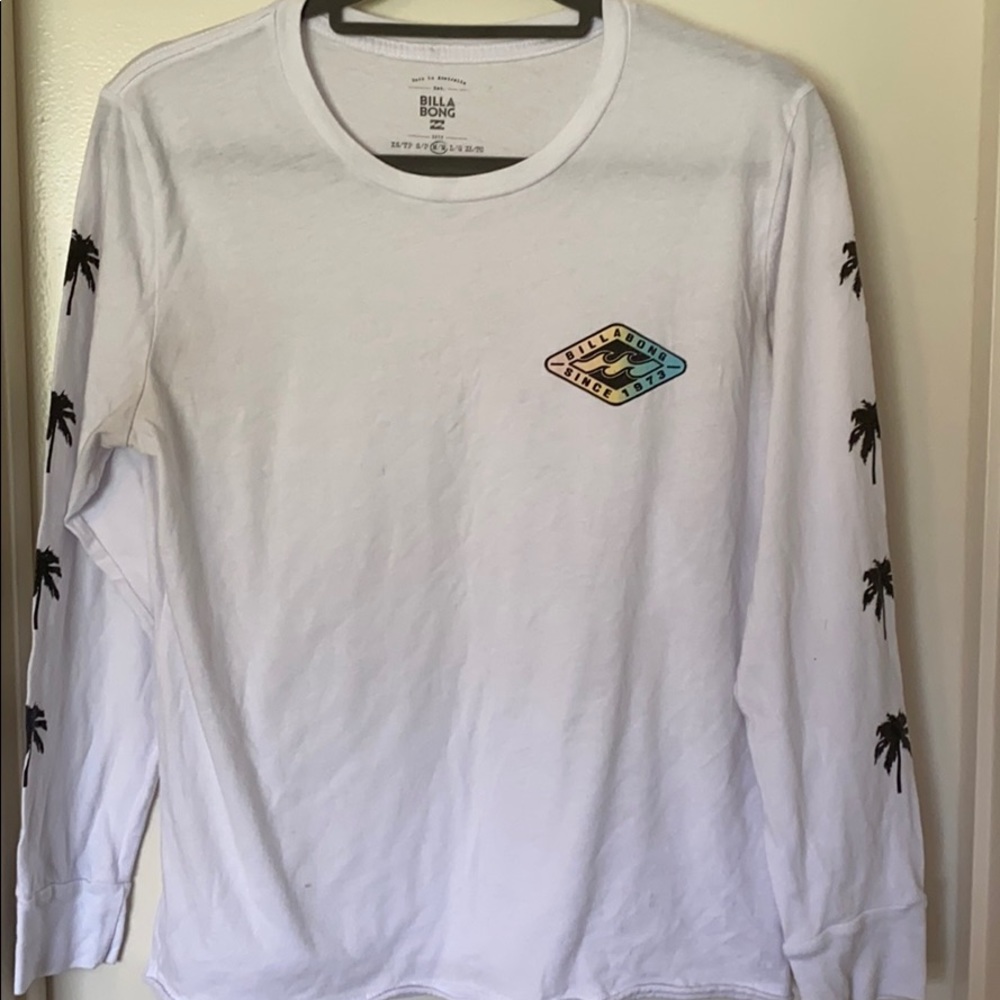 Long Sleeve medium Billa Bong white shirt